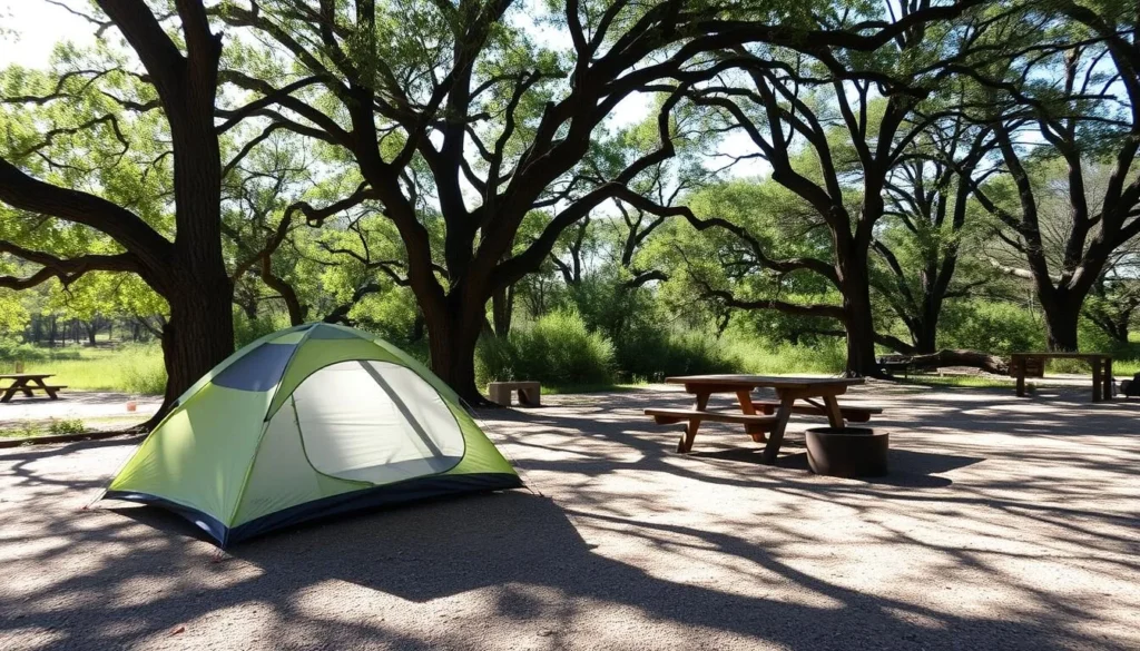 Tent camping at Bullfrog Pond Campground in Austin Creek State Recreation Area