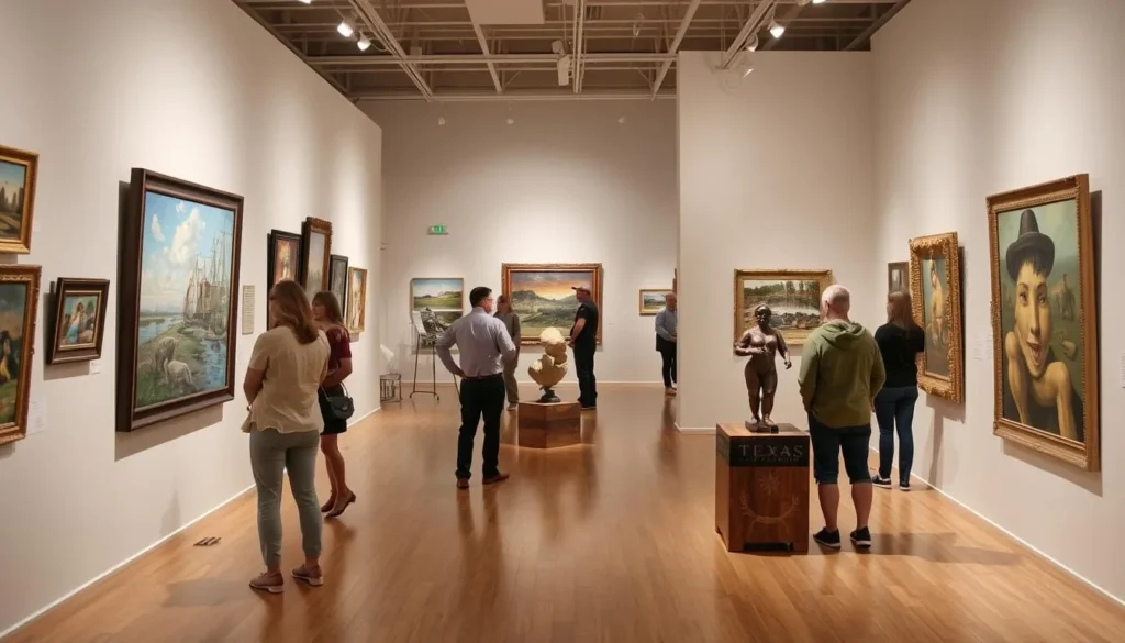 Texas Artists Museum gallery in Port Arthur featuring local artwork Texas Artists Museum gallery in Port Arthur featuring local artwork