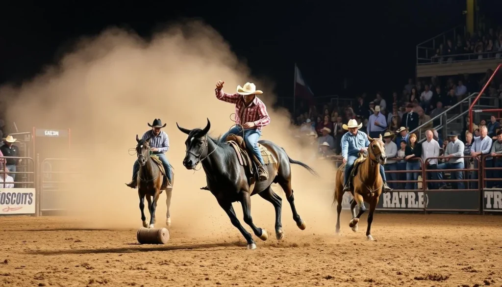 Texas rodeo action near Converse with bull riding and traditional events