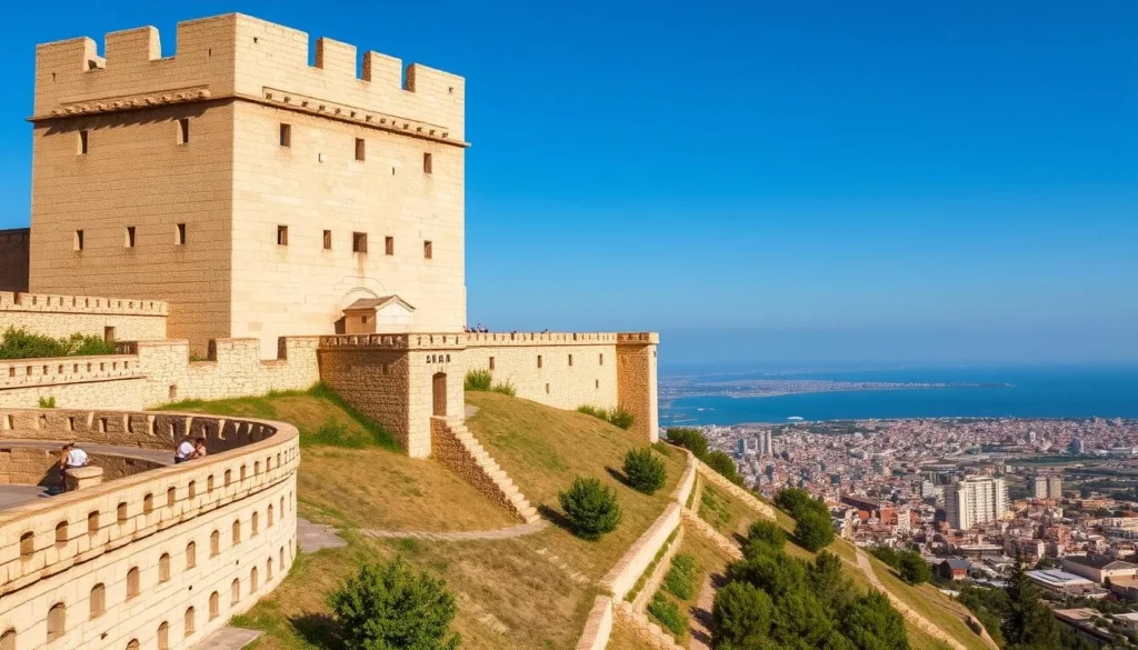 The Citadel of Raymond de Saint-Gilles in Tripoli Lebanon overlooking the city