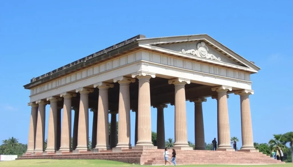 The Doric at Arippu colonial building with its classical architecture