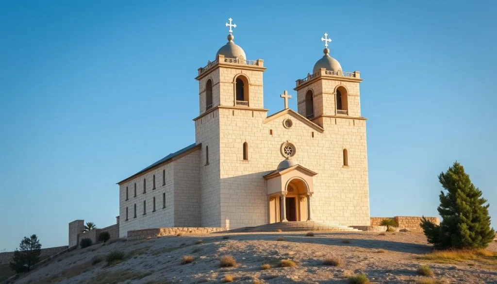 The Franciscan Church of the Transfiguration on Mount Tabor summit