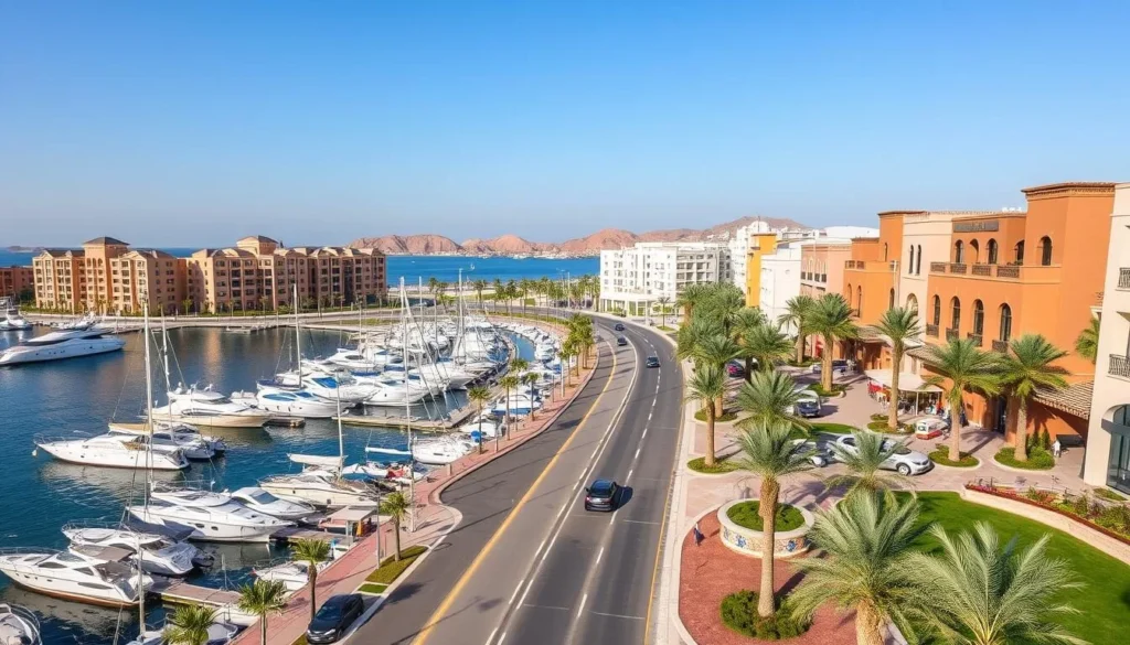 The Pearl-Qatar artificial island with its marina and luxury developments