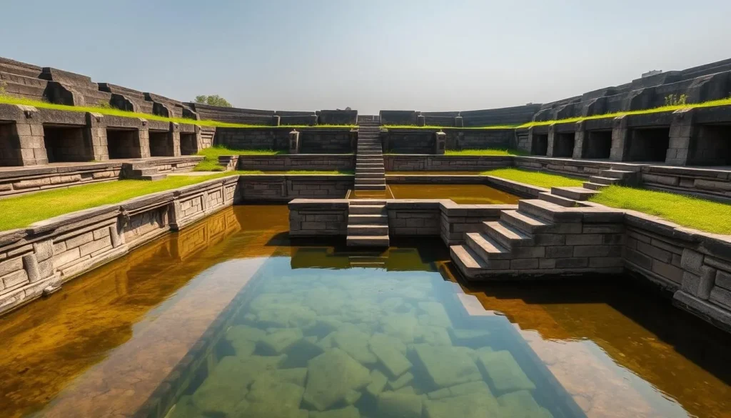 The ancient Twin Ponds (Kuttam Pokuna) showcasing advanced engineering of ancient Sri Lanka