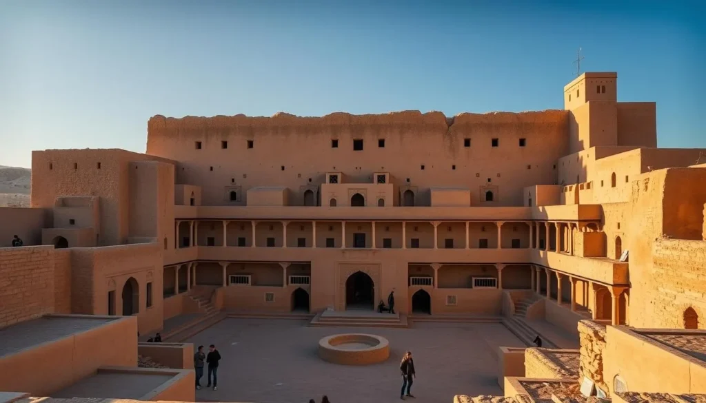 The ancient fortified granary of Ksar Ouled Soltane in Tataouine with its distinctive ghorfas