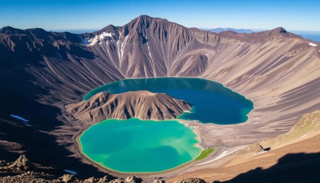 The crater lakes of Nevado de Toluca volcano in Mexico State The crater lakes of Nevado de Toluca volcano in Mexico State