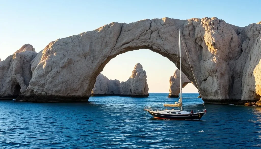 The famous Arch (El Arco) at Land's End in Cabo San Lucas The famous Arch (El Arco) at Land's End in Cabo San Lucas