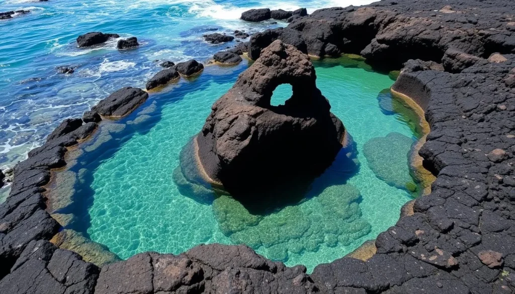The famous Figure 8 Pools in Royal National Park at low tide
