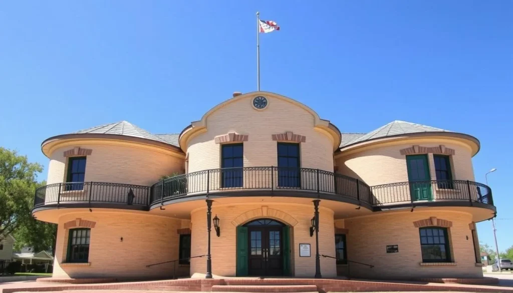 The historic Ace of Clubs House in Texarkana with its distinctive clover shape