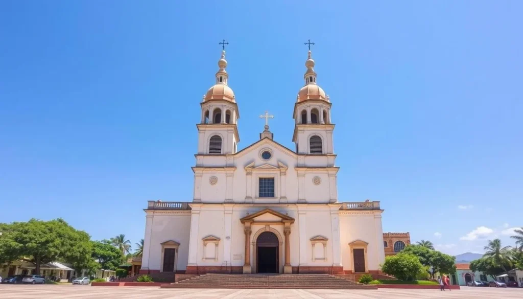 The historic Cathedral of the Immaculate Conception in Choluteca's central park