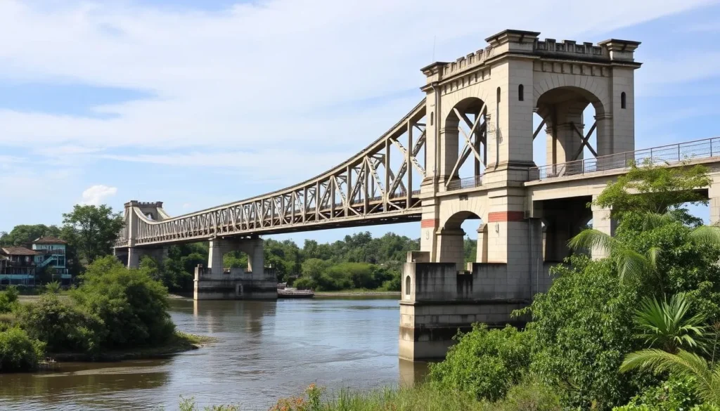 The historic Choluteca Bridge spanning across the Choluteca River