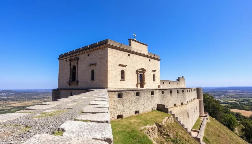 The historic Fuerte de la Loma (Fort of the Hill) in Jiguani with stone walls and panoramic views