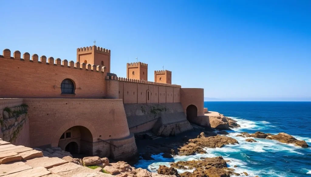 The historic Kechla fortress in Safi with Atlantic Ocean views