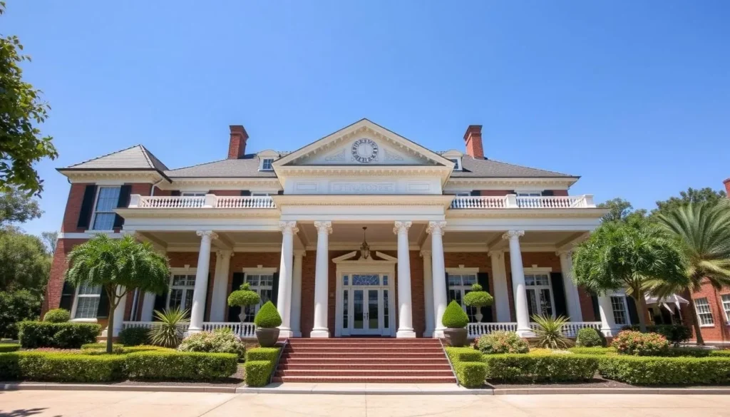 The historic McFaddin-Ward House Museum in Beaumont with its Beaux-Arts Colonial architecture