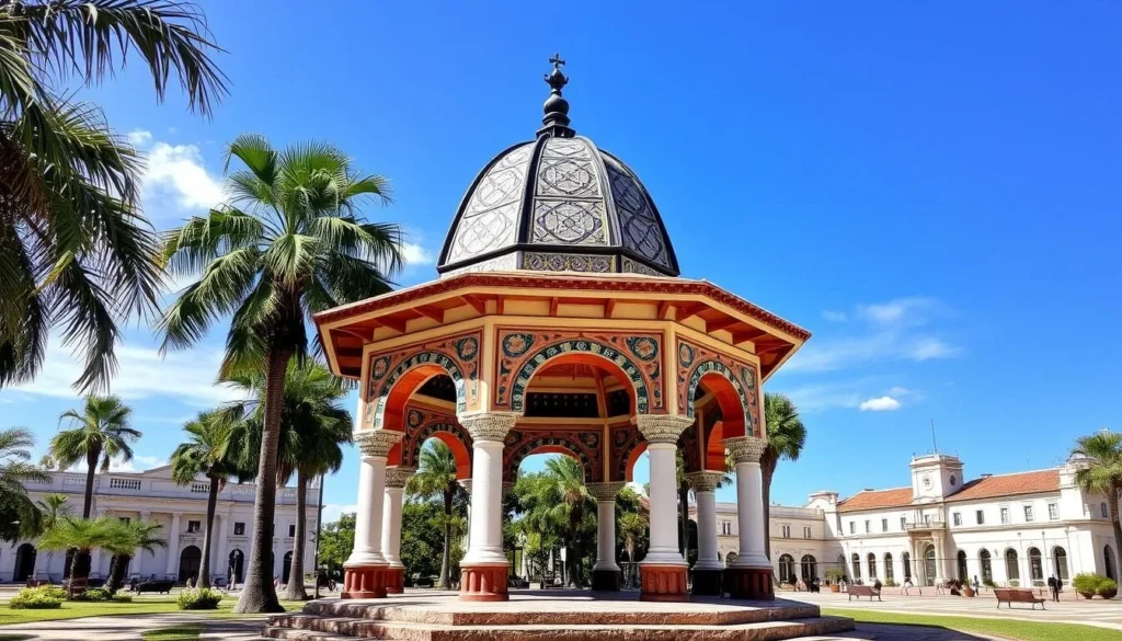 The iconic Moorish-style gazebo in Parque Carlos Manuel de Céspedes, Manzanillo