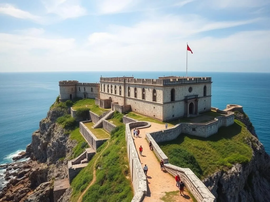 The impressive UNESCO World Heritage fortress Castillo de San Pedro de la Roca (El Morro) near Granma Island