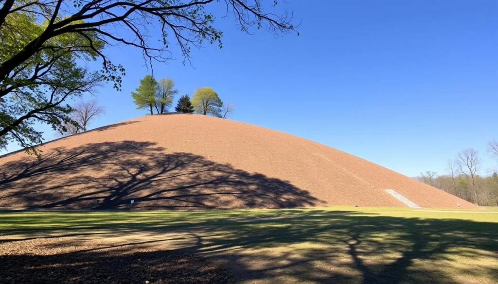 The main ceremonial mound at Letchworth-Love Mounds Archaeological State Park The main ceremonial mound at Letchworth-Love Mounds Archaeological State Park