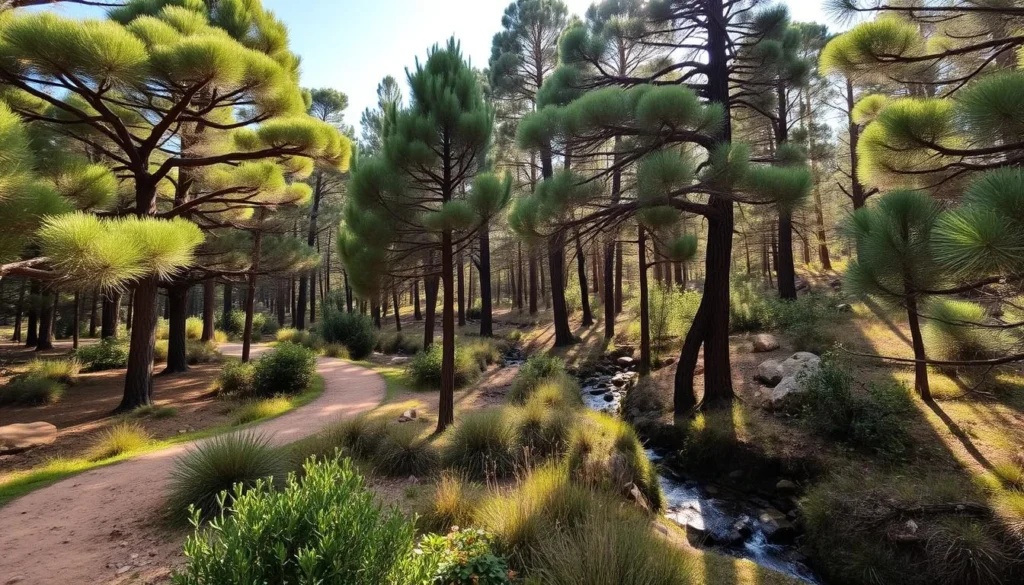 The scenic Foret d'Ain Chkef forest park near Khemisset with hiking trails and natural beauty