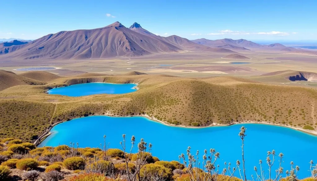 The three glacial lakes of Lagunas de Siecha in Chingaza National Park