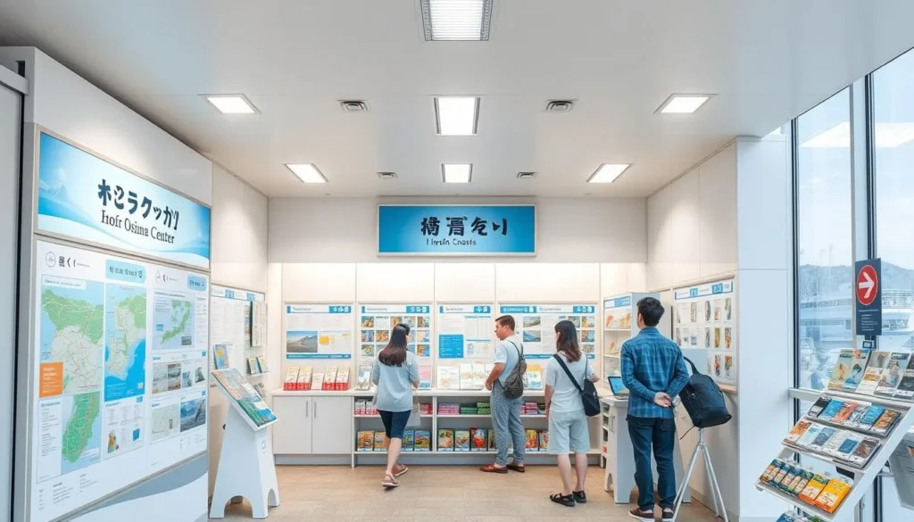Tourist information center on Izu Oshima Island