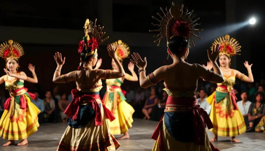Traditional Balinese dance performance at Taman Werdhi Budaya Art Centre
