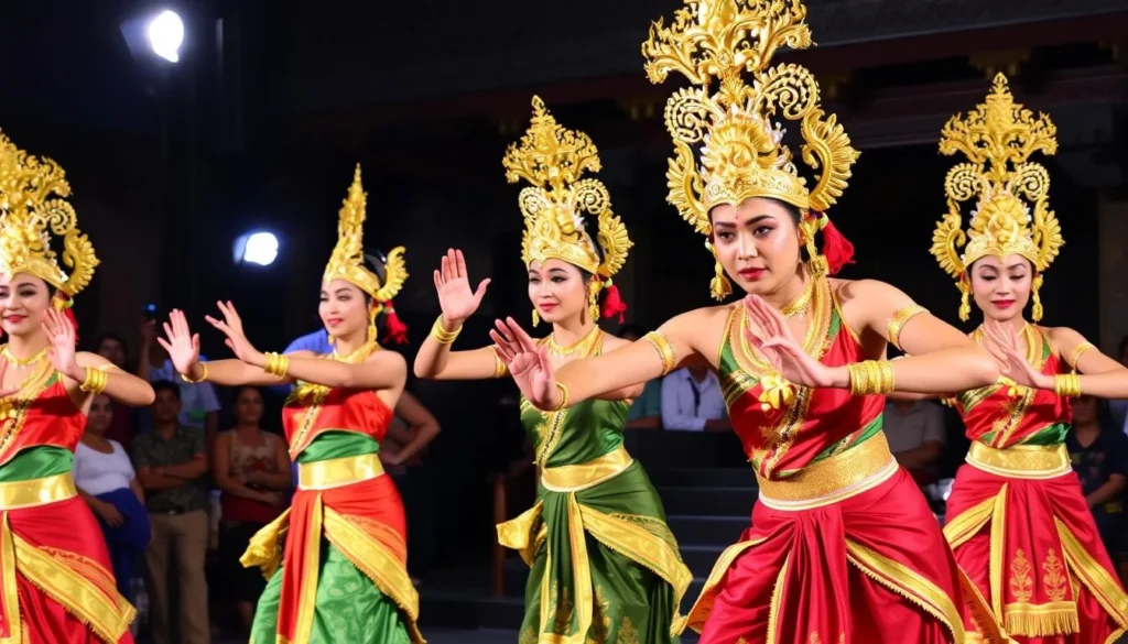 Traditional Balinese dance performance with elaborate costumes - Indonesia best things to do
