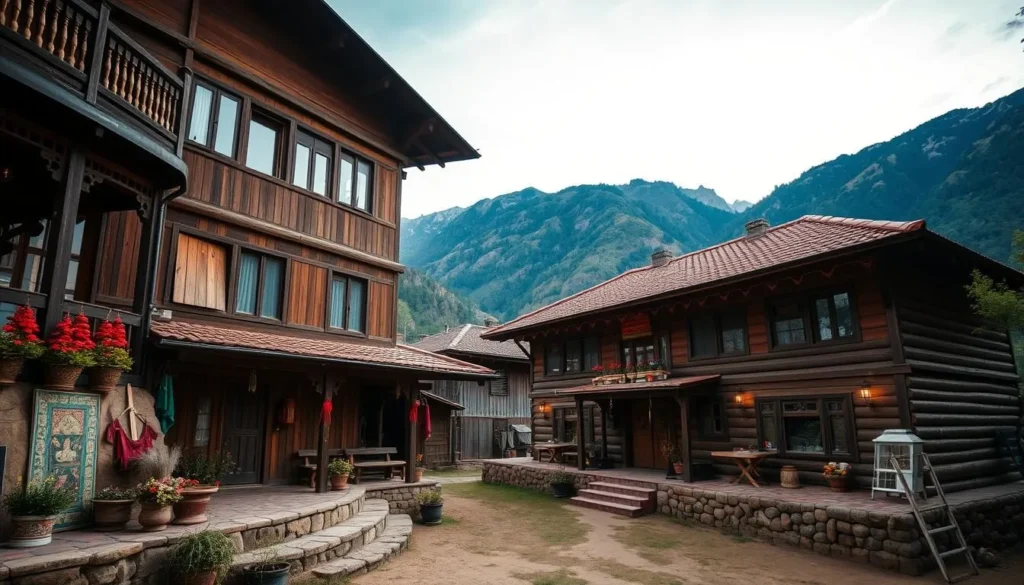 Traditional Bhutanese farmhouse accommodation near Wangchuck Centennial National Park