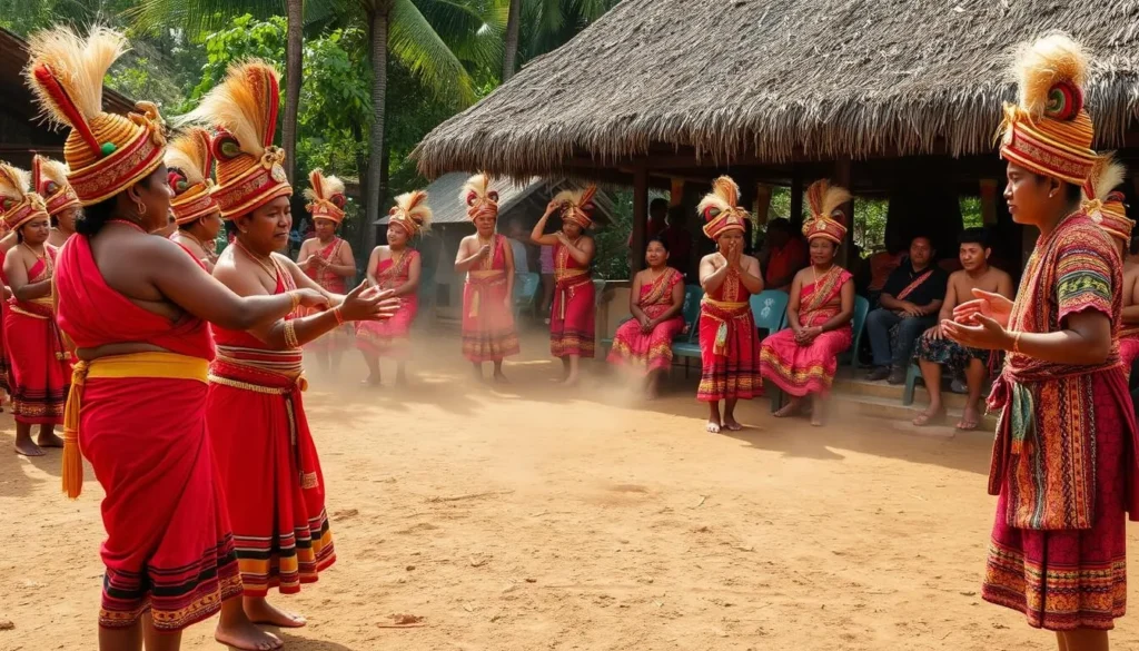 Traditional Bolaang Mongondow cultural ceremony near Bogani Nani Wartabone National Park