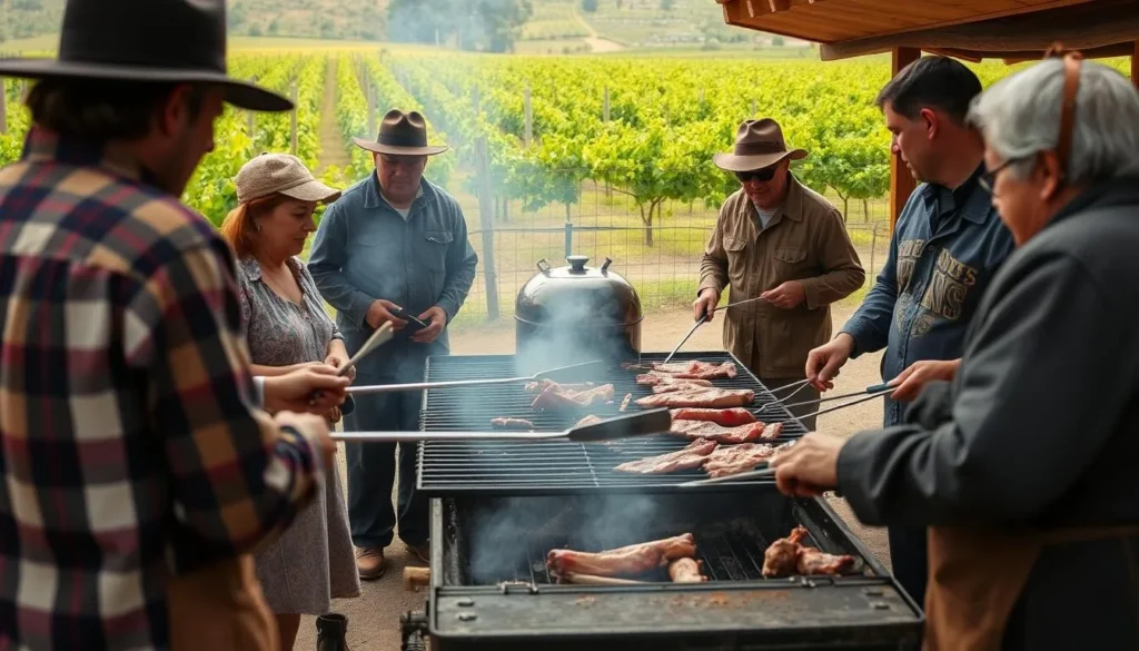 Traditional Chilean asado (barbecue) in Colchagua Valley Traditional Chilean asado (barbecue) in Colchagua Valley