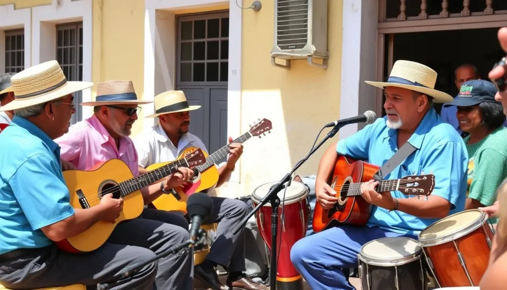 Traditional Cuban music performance in Cabaiguan with local musicians