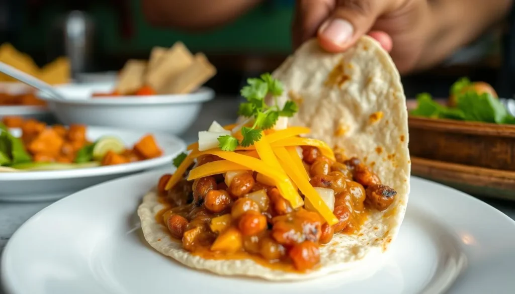 Traditional Honduran baleadas, a popular local dish in Choloma