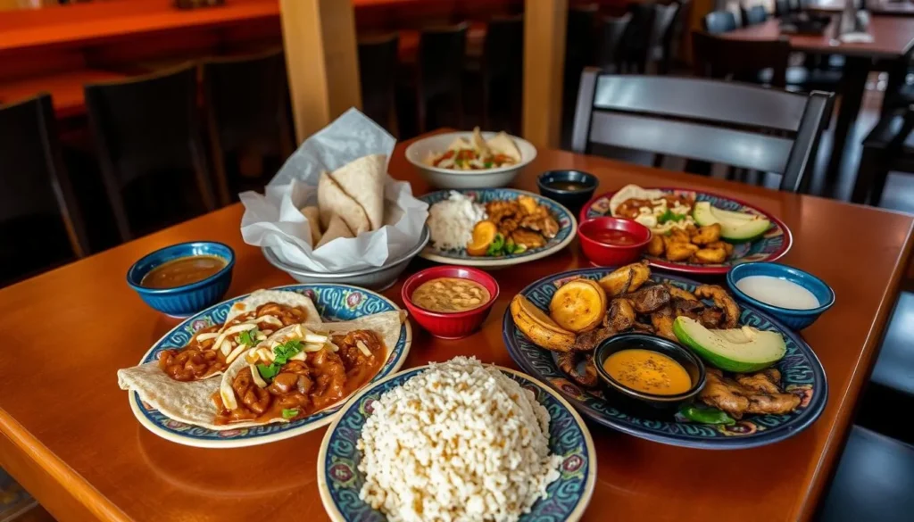 Traditional Honduran food including baleadas, plantains, and local dishes served in Comayagua restaurant Traditional Honduran food including baleadas, plantains, and local dishes served in Comayagua restaurant