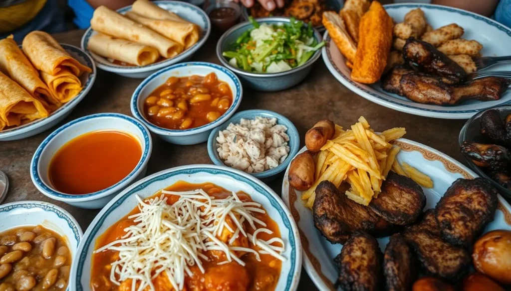 Traditional Honduran food served at a local restaurant in Siguatepeque