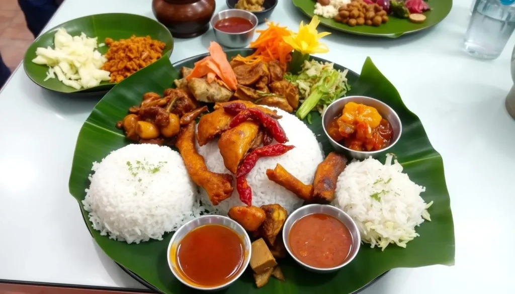 Traditional Javanese cuisine served at a local restaurant in Salatiga Traditional Javanese cuisine served at a local restaurant in Salatiga
