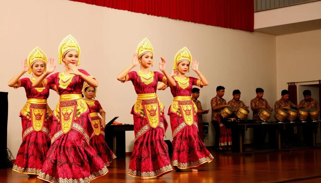 Traditional Javanese dance performance at Universitas Kristen Satya Wacana in Salatiga Traditional Javanese dance performance at Universitas Kristen Satya Wacana in Salatiga