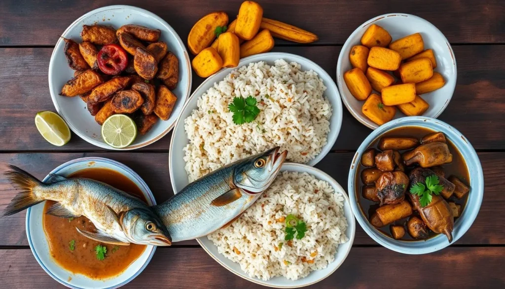 Traditional La Guajira cuisine with fresh seafood and local dishes