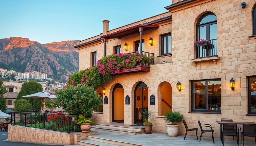 Traditional Lebanese hotel in Zahle with mountain views and beautiful architecture