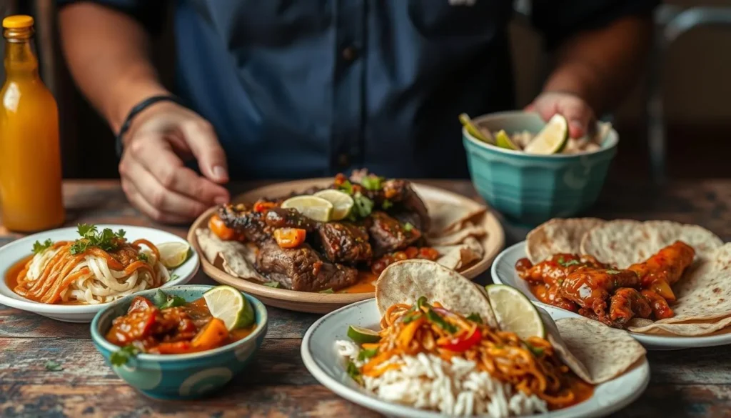 Traditional Mexican cuisine from Texcoco including barbacoa and local specialties