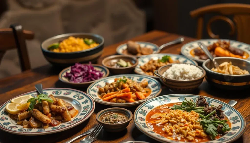 Traditional Mexican food from the San Luis Potosi region served at a rustic restaurant Traditional Mexican food from the San Luis Potosi region served at a rustic restaurant