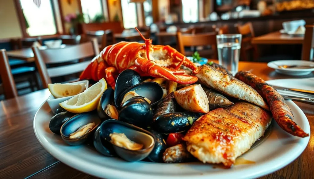 Traditional New England seafood dish at a Coventry restaurant
