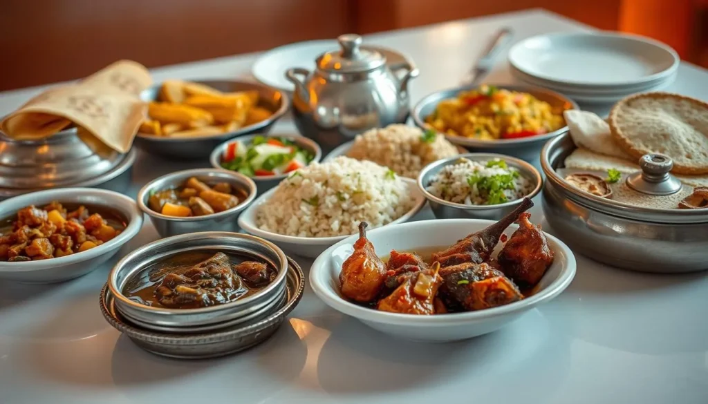 Traditional Omani cuisine served at a local restaurant in Sohar