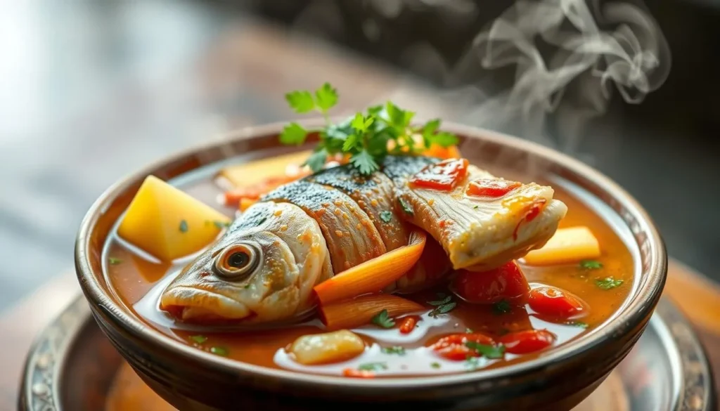 Traditional Pindang Patin fish dish from Jambi cuisine