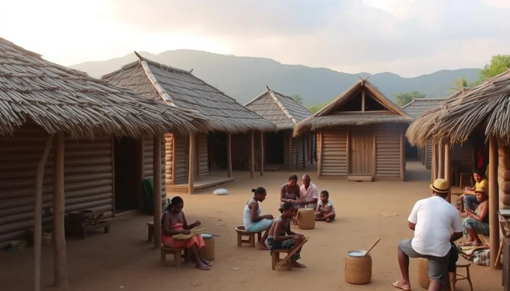 Traditional Sakalava village near Baie de Baly National Park