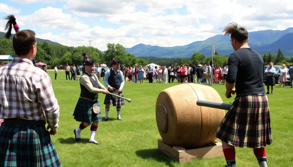 Traditional Scottish Highland Games, showcasing cultural things to do in Scotland, United Kingdom