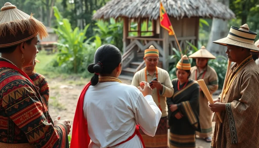Traditional Sumbanese ceremony with locals in traditional attire performing cultural rituals Traditional Sumbanese ceremony with locals in traditional attire performing cultural rituals