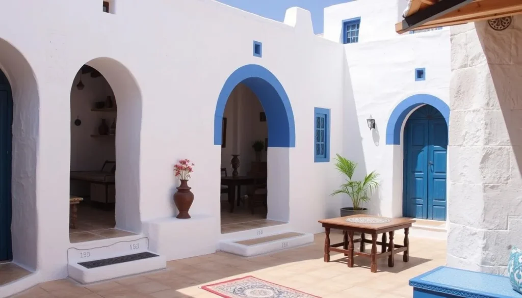 Traditional Tunisian guesthouse in Kasserine region