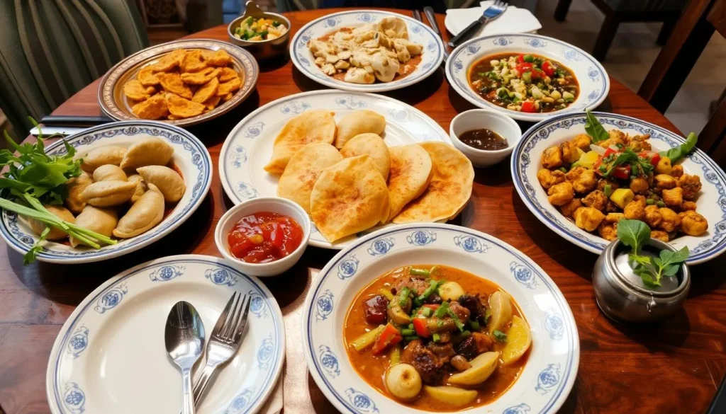 Traditional Udmurt dishes served at a local restaurant in Izhevsk Traditional Udmurt dishes served at a local restaurant in Izhevsk