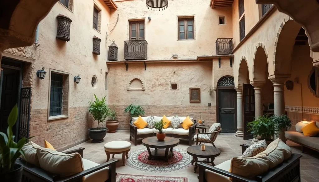 Traditional Yemeni guesthouse in Sana'a with authentic architecture and comfortable accommodations