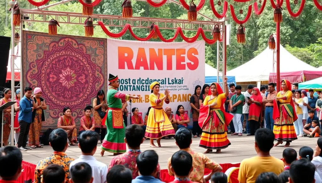 Traditional dance performance during a cultural festival in Bontang