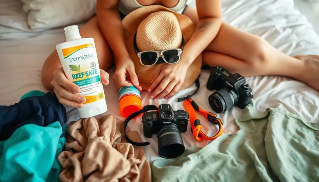 Traveler packing essentials for South Water Caye trip